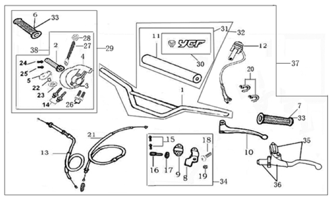 01 Handle Bar Assembly
