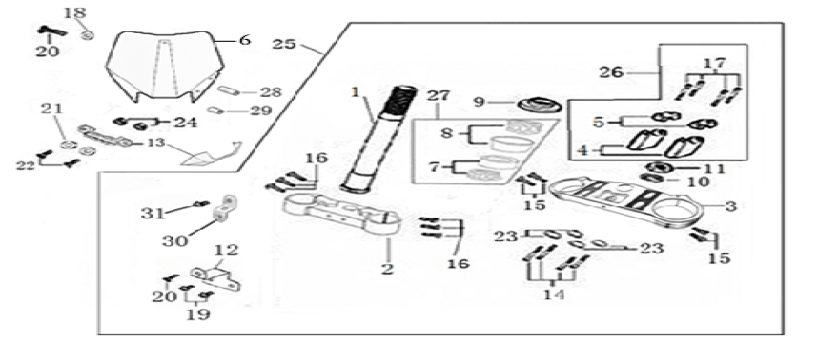 02 Steering Stem Assembly