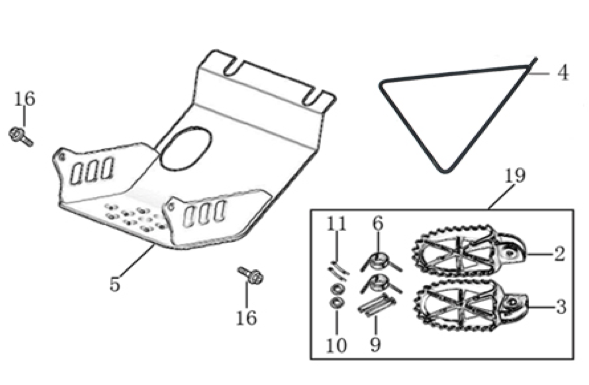 09 Foot Peg Assy
