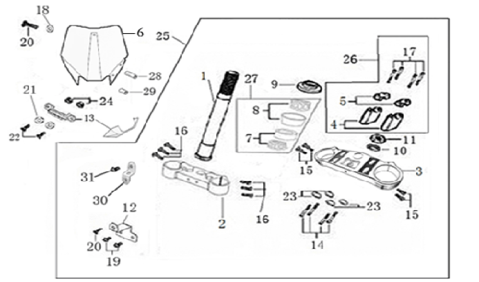 02 Steering Stem Assembly