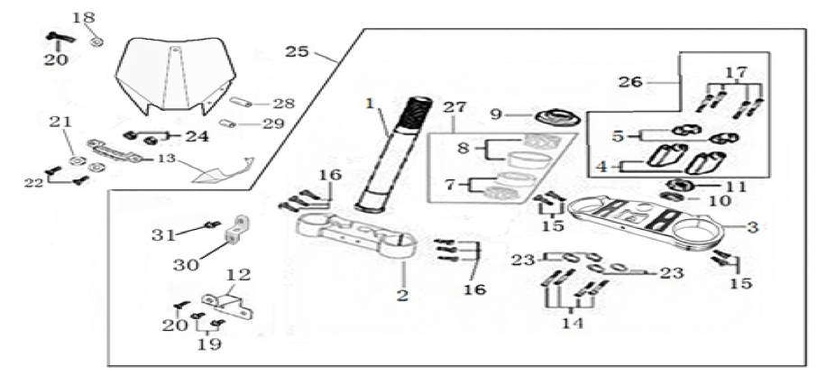 02 Steering Stem Assembly