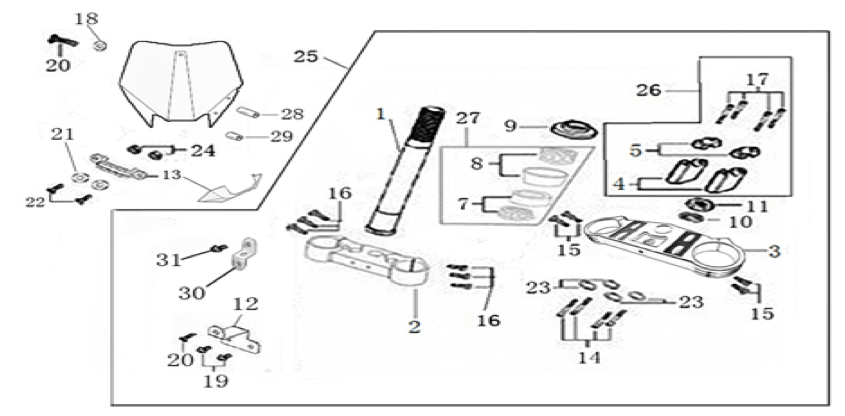 02 Steering Stem Assembly