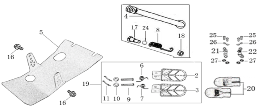 09 Foot Peg Assy