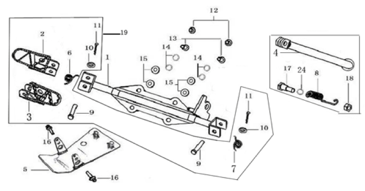 09 Foot Peg Assy