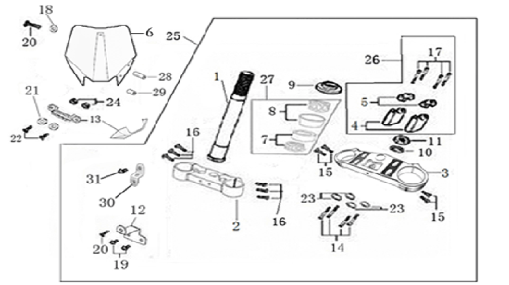 02 Steering Stem Assembly