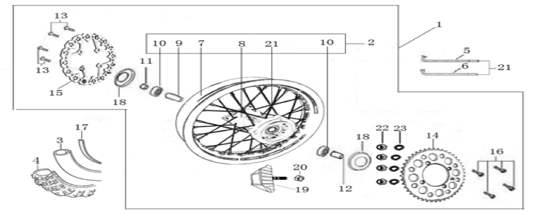 09 Rear Wheel Assy