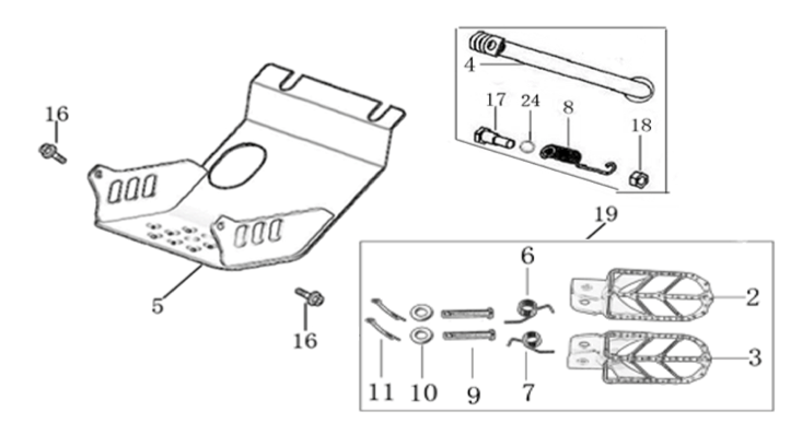 07 Foot Peg Assy