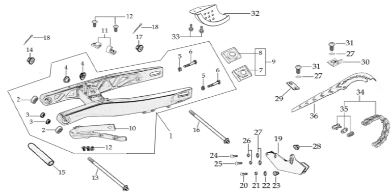 08 Swing Arm Assy
