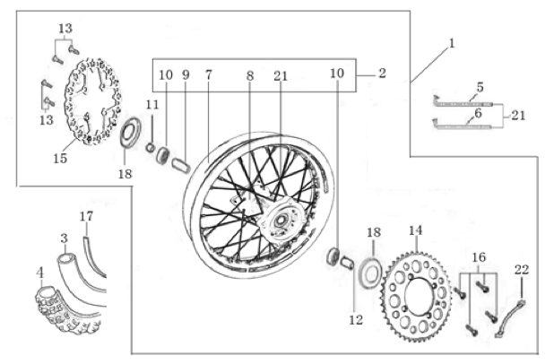 10 Rear Wheel Assy