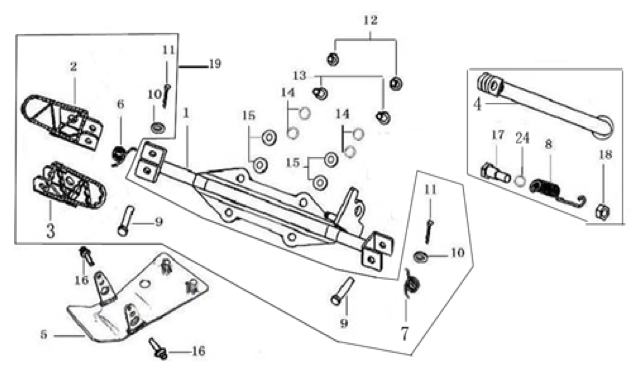 08 Foot Peg Assy
