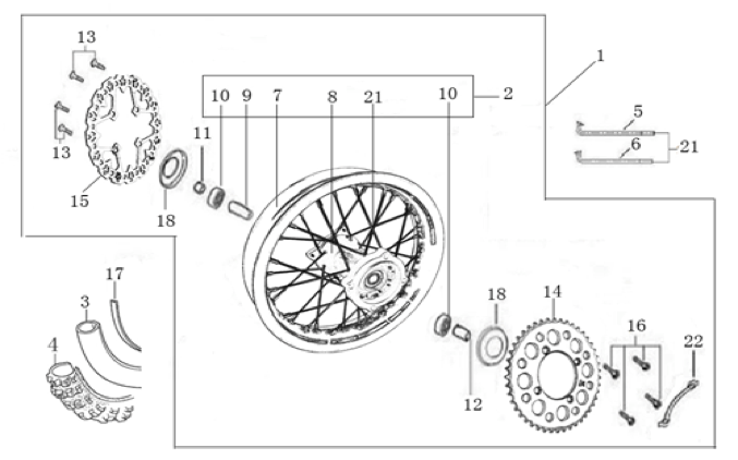 11 Rear Wheel Assy