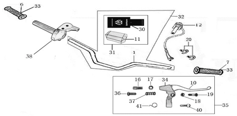 01 Handle Bar Assembly