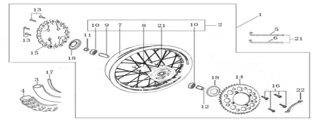 10 Rear Wheel Assy