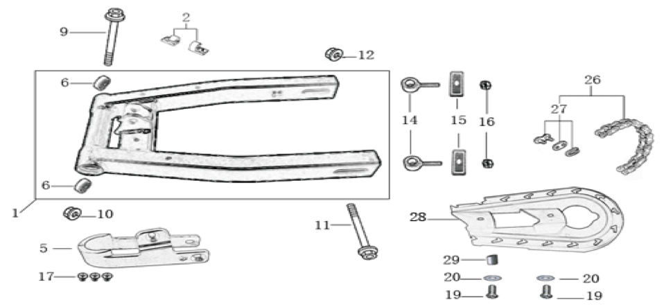 09 Swing Arm Assy