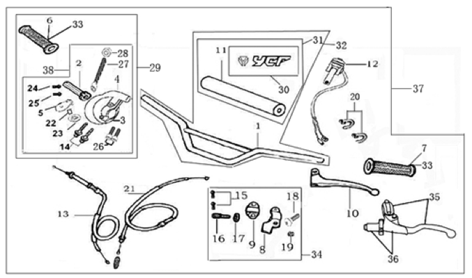 01 Handle Bar Assembly