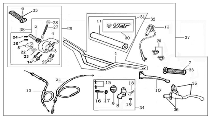 01 Handle Bar Assembly