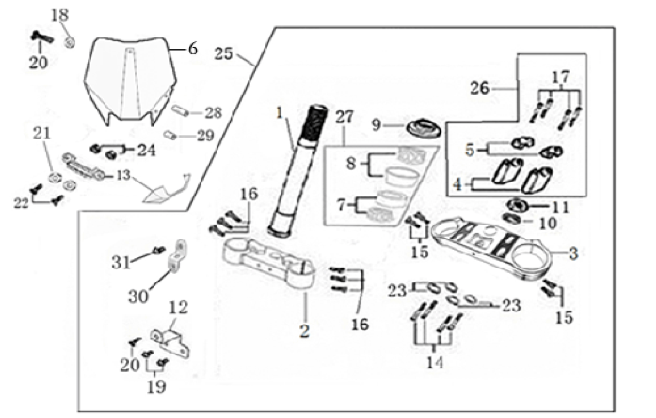 02 Steering Stem Assembly