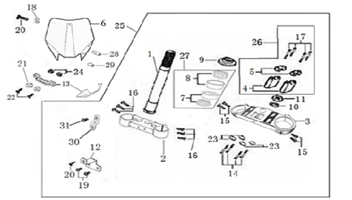 02 Steering Stem Assembly