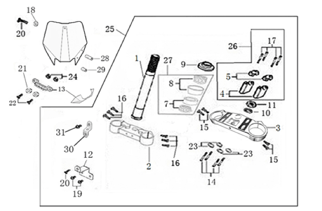 02 Steering Stem Assembly
