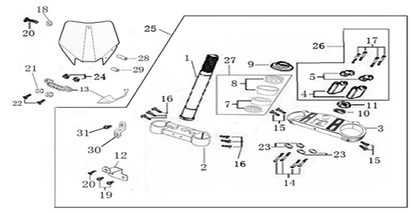 02 Steering Stem Assembly