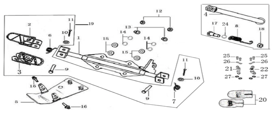 09 Foot Peg Assy