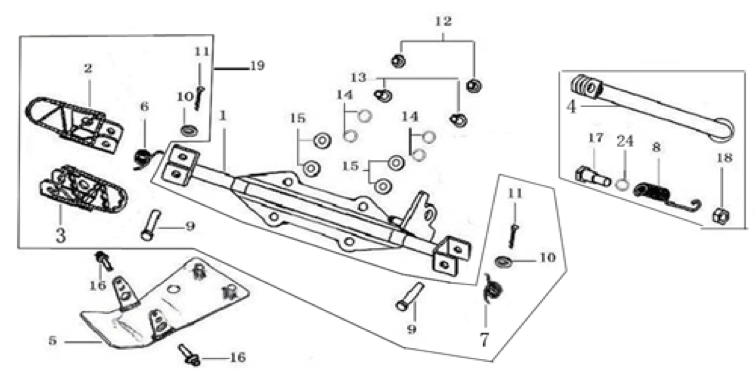 09 Foot Peg Assy