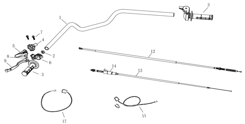 01 Handle Bar Assembly