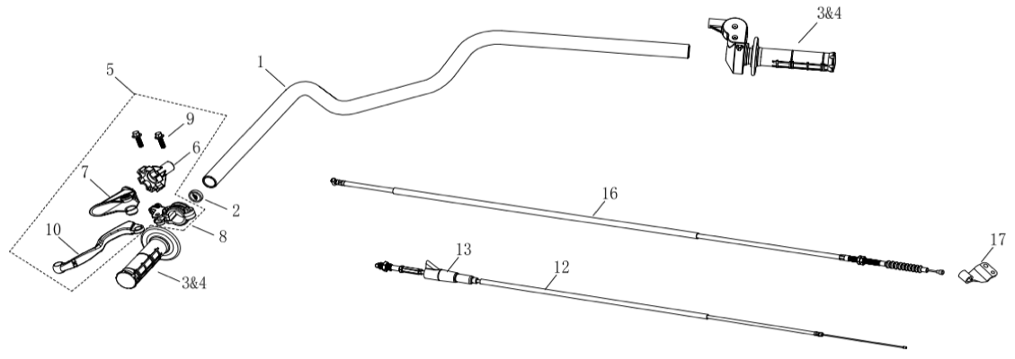01 Handle Bar Assembly
