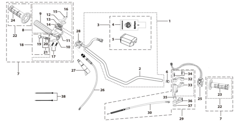 01 Handle Bar Assembly