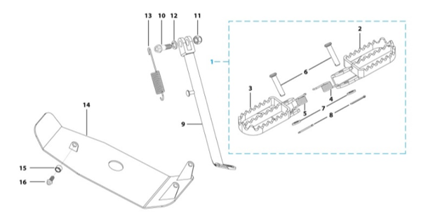 09 Foot Peg Assy