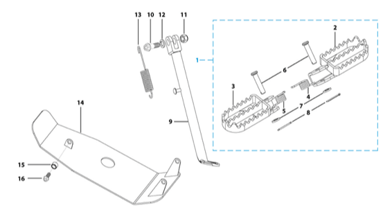 09 Foot Peg Assy