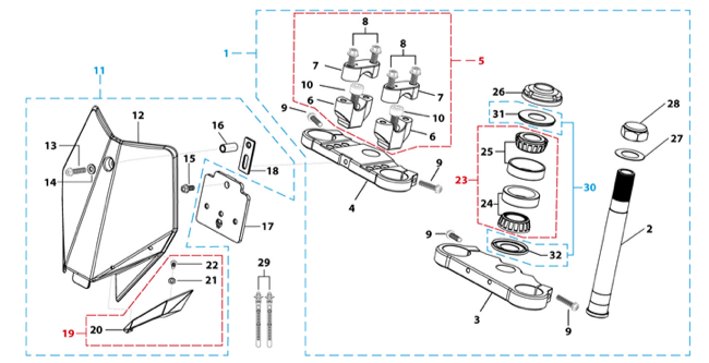02 Steering Stem Assembly