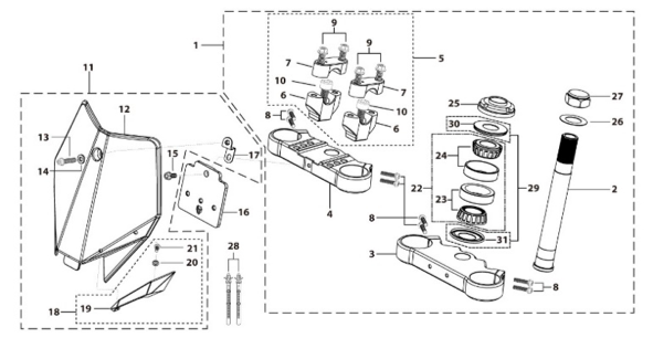 02 Steering Stem Assembly