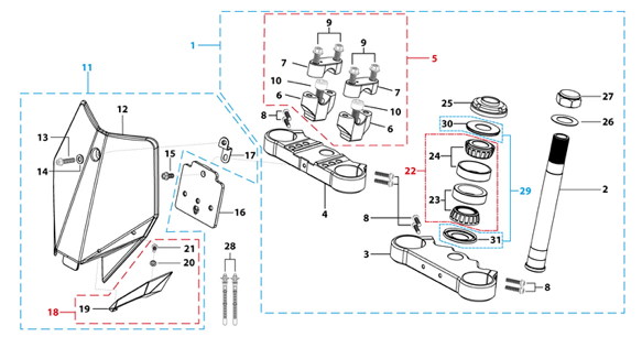 02 Steering Stem Assembly