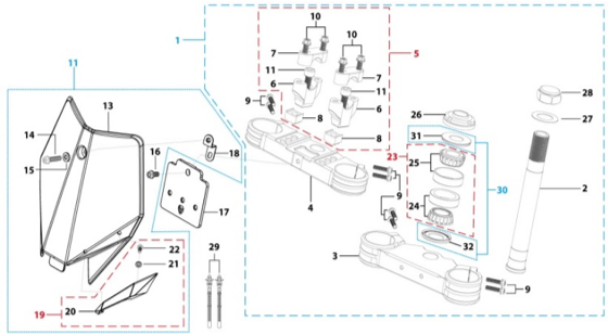 02 Steering Stem Assembly