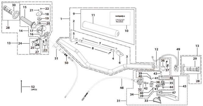 01 Handle Bar Assembly