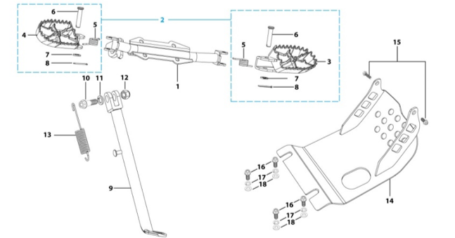 09 Foot Peg Assy