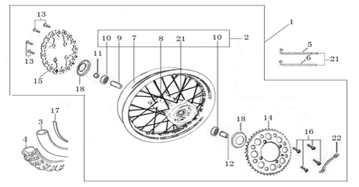 11 Rear Wheel Assy