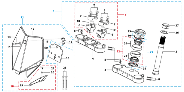 02 Steering Stem Assembly