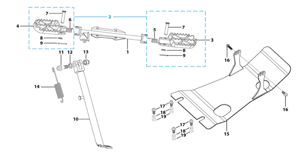 09 Foot Peg Assy