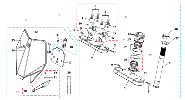 02 Steering Stem Assembly