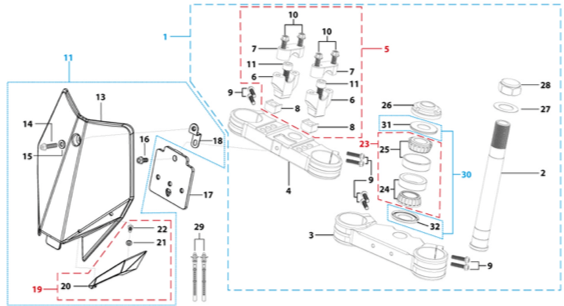 02 Steering Stem Assembly