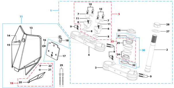02 Steering Stem Assembly