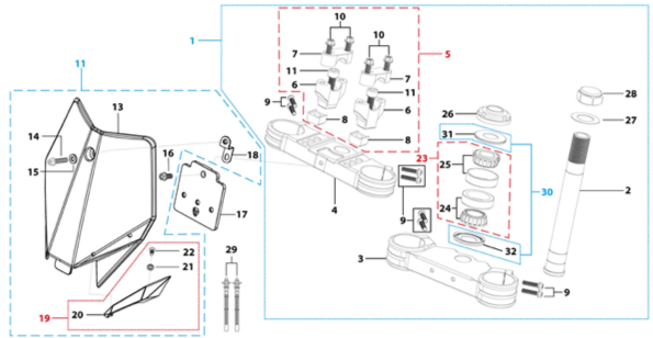 02 Steering Stem Assembly