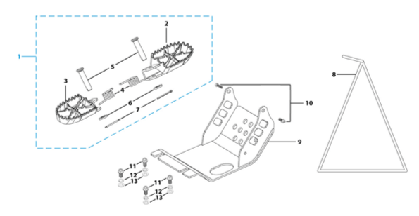 09 Foot Peg Assy