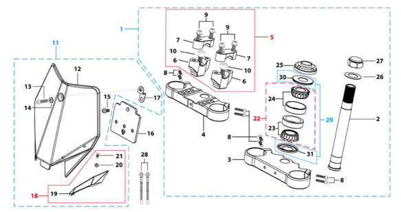 02 Steering Stem Assembly