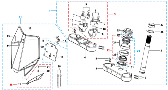 02 Steering Stem Assembly