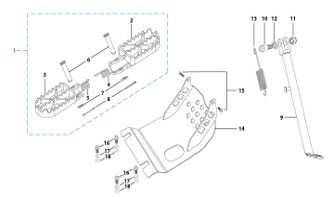 09 Foot Peg Assy