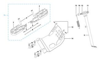 09 Foot Peg Assy