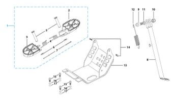 09 Foot Peg Assy